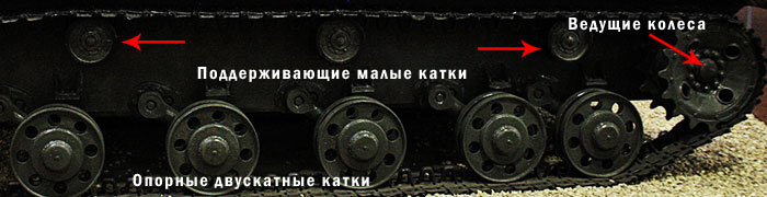 Ходовая часть танка Т-50