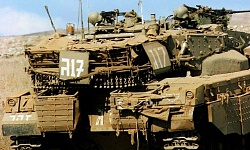 Тактическая маркировка нанесенная на танк Меркава фото