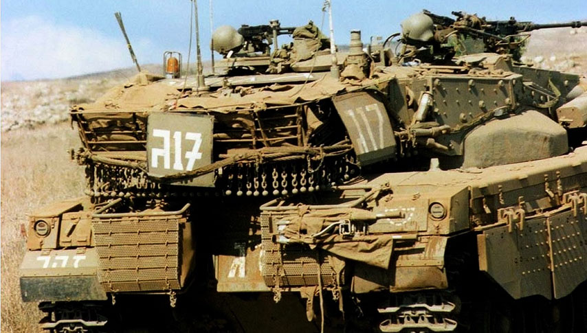 Тактическая маркировка нанесенная на танк Меркава фото 1
