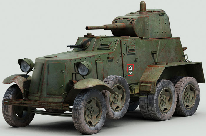 Ба-10 бронеавтомобиль рисунок 1