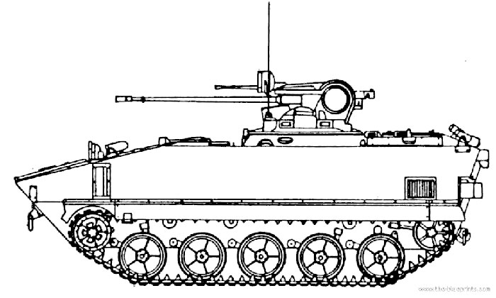 Французская  БМП АМХ-10Р схема 2