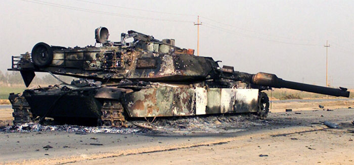 Подбитый танк Абрамс фото 1