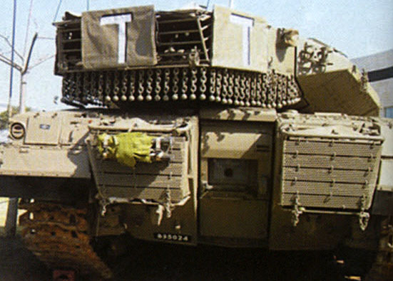 Элементы пассивной защиты танка Меркава фото 1