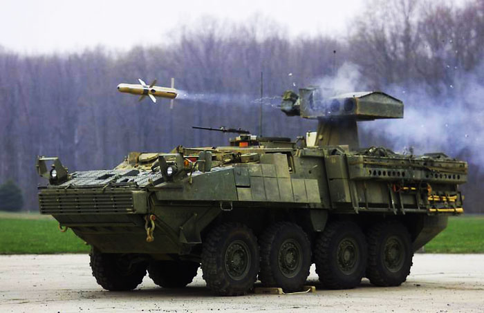  БТР Stryker с тяжелым ПТРК TOW 2
