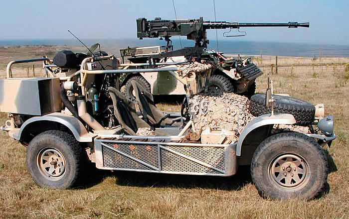  Ударный автомобиль Wessex Saker с противотанковым комплексом Wessex Saker 2 Специальный ударный автомобиль Wessex Saker (4x2) (Великобритания) с крупнокалиберным пулеметом фото
