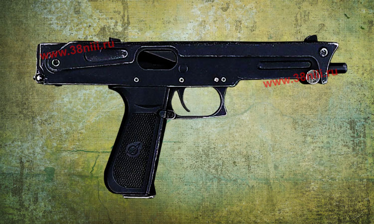 Пистолет пулемет ПП 93 со сложенным прикладом и магазином на 20 патронов
